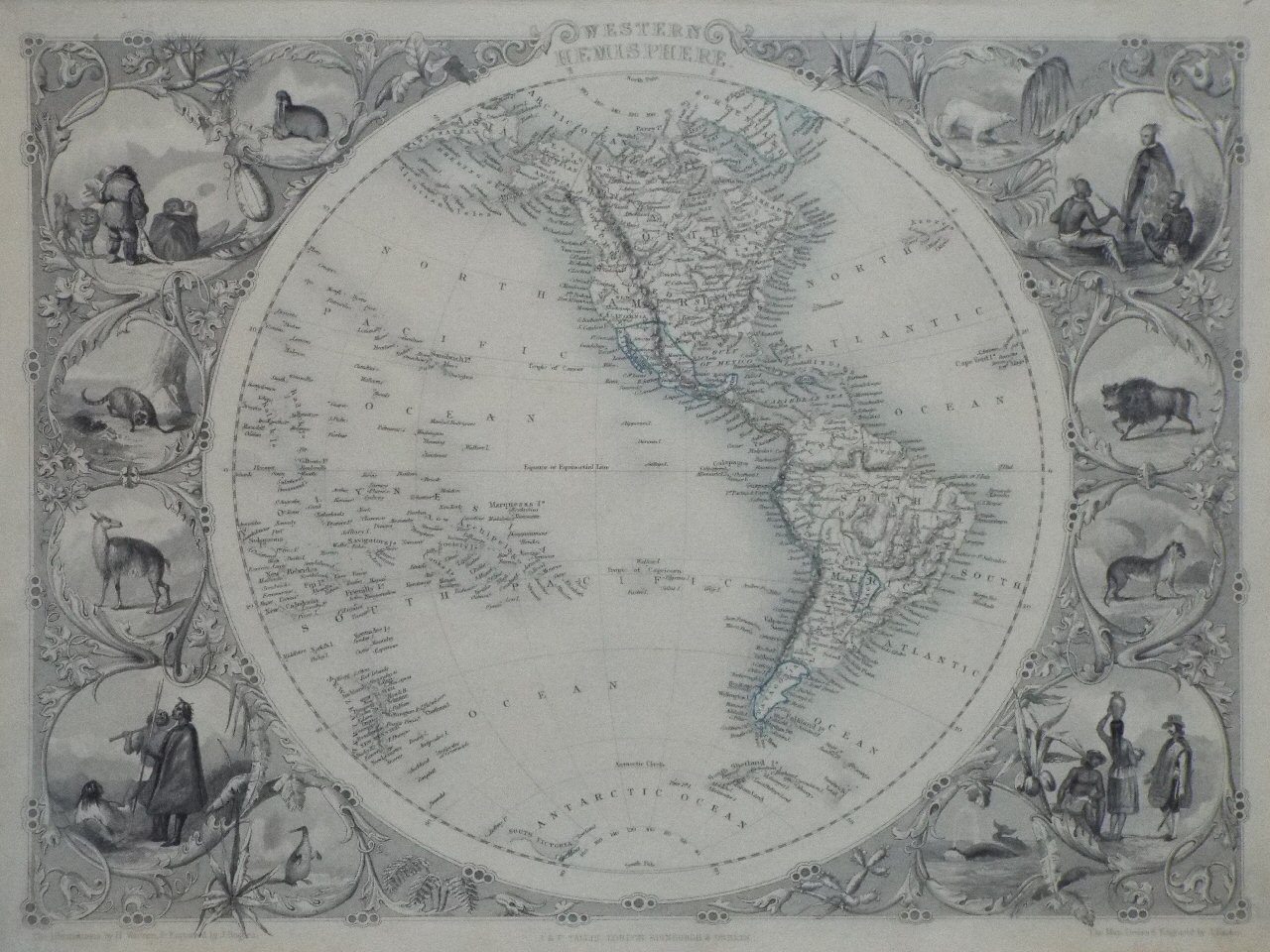 Map of Western Hemisphere